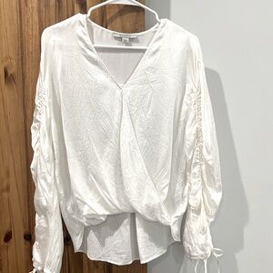 NWOT ALL SAINTS WHITE SILK BLOUSE